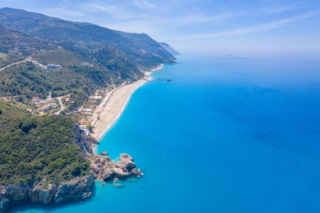 The Wave Twin Villa 1 Kathisma Beach Lefkada Kültér fotó